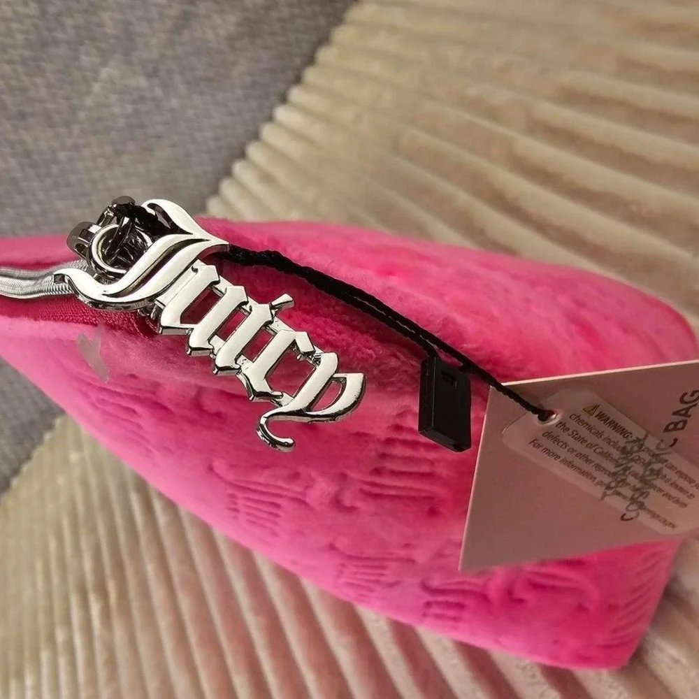 Juicy‎ Couture Hot Pink Velour Cosmetic Bag (NWT)